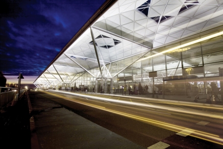 Stansted’s iconic terminal building